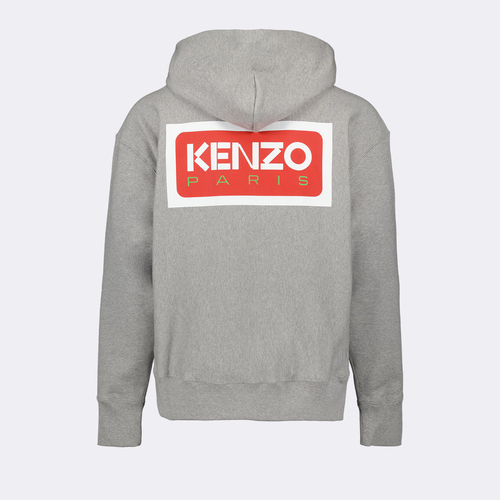 Sweatshirts Sweat zippé à logos Kenzo Gris Homme