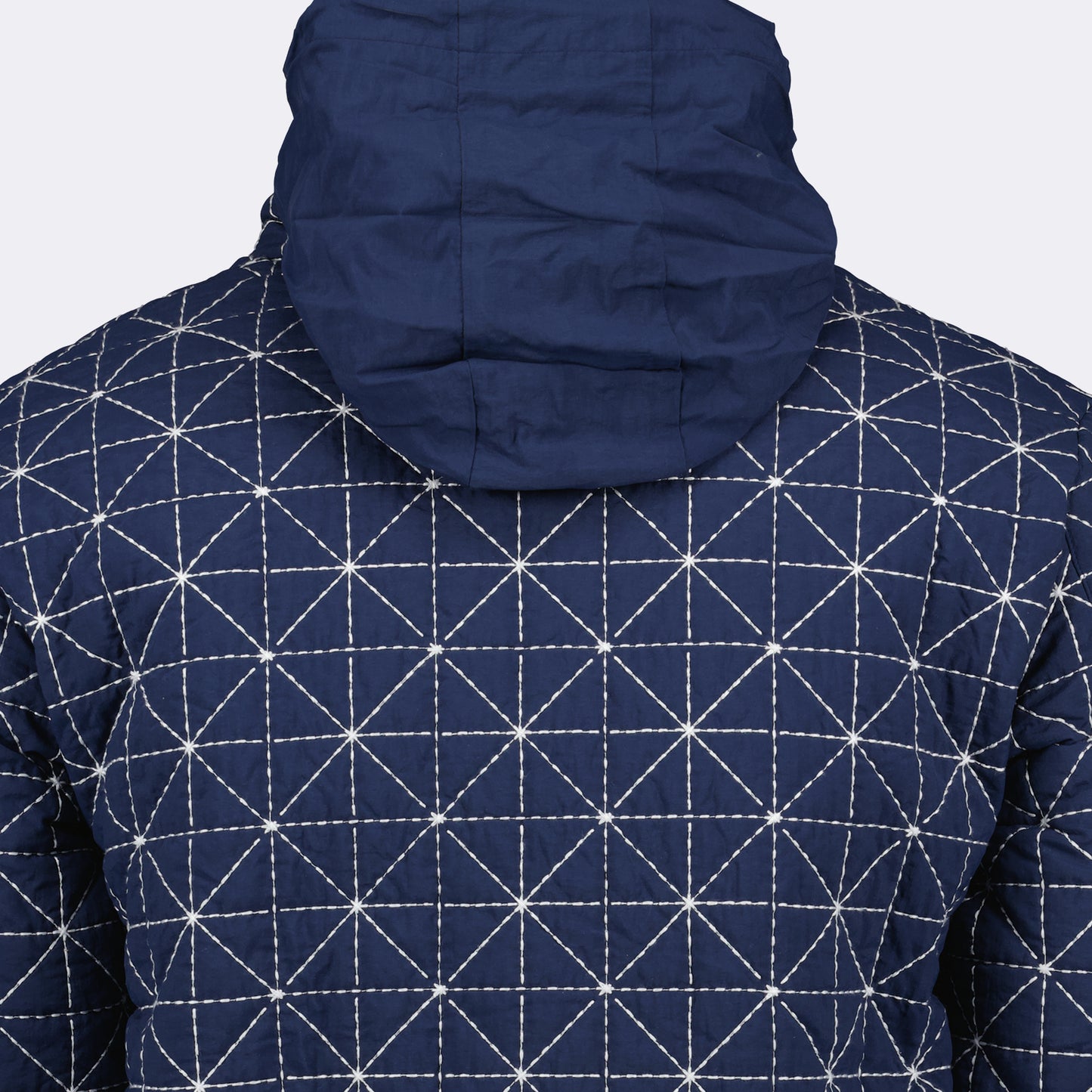 Blue 'Sashiko Stitch' down jacket