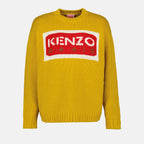 Strickwaren Pull à logo Kenzo Gelb Femme