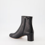 Bottines Bottines en cuir Prada Noir Femme