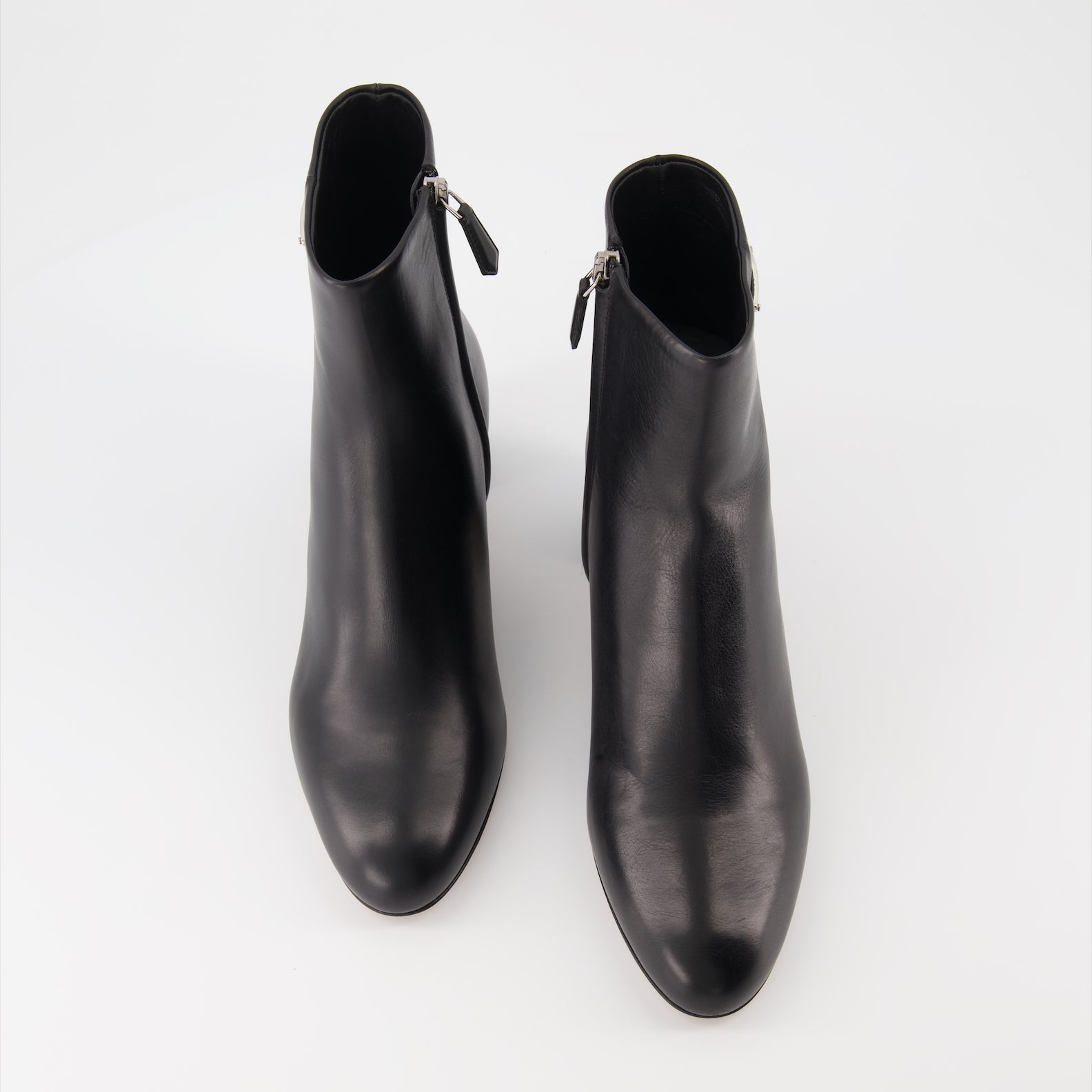 Bottines Bottines en cuir Prada Noir Femme