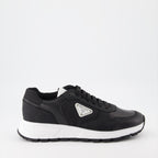Sneakers Leather and Re-Nylon Sneakers Prada Black Man