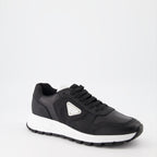Sneakers Leather and Re-Nylon Sneakers Prada Black Man
