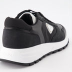 Sneakers Leather and Re-Nylon Sneakers Prada Black Man