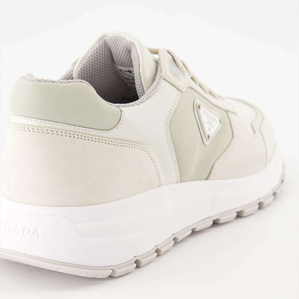 Sneakers Nubuck and nylon sneakers Prada Beige Man