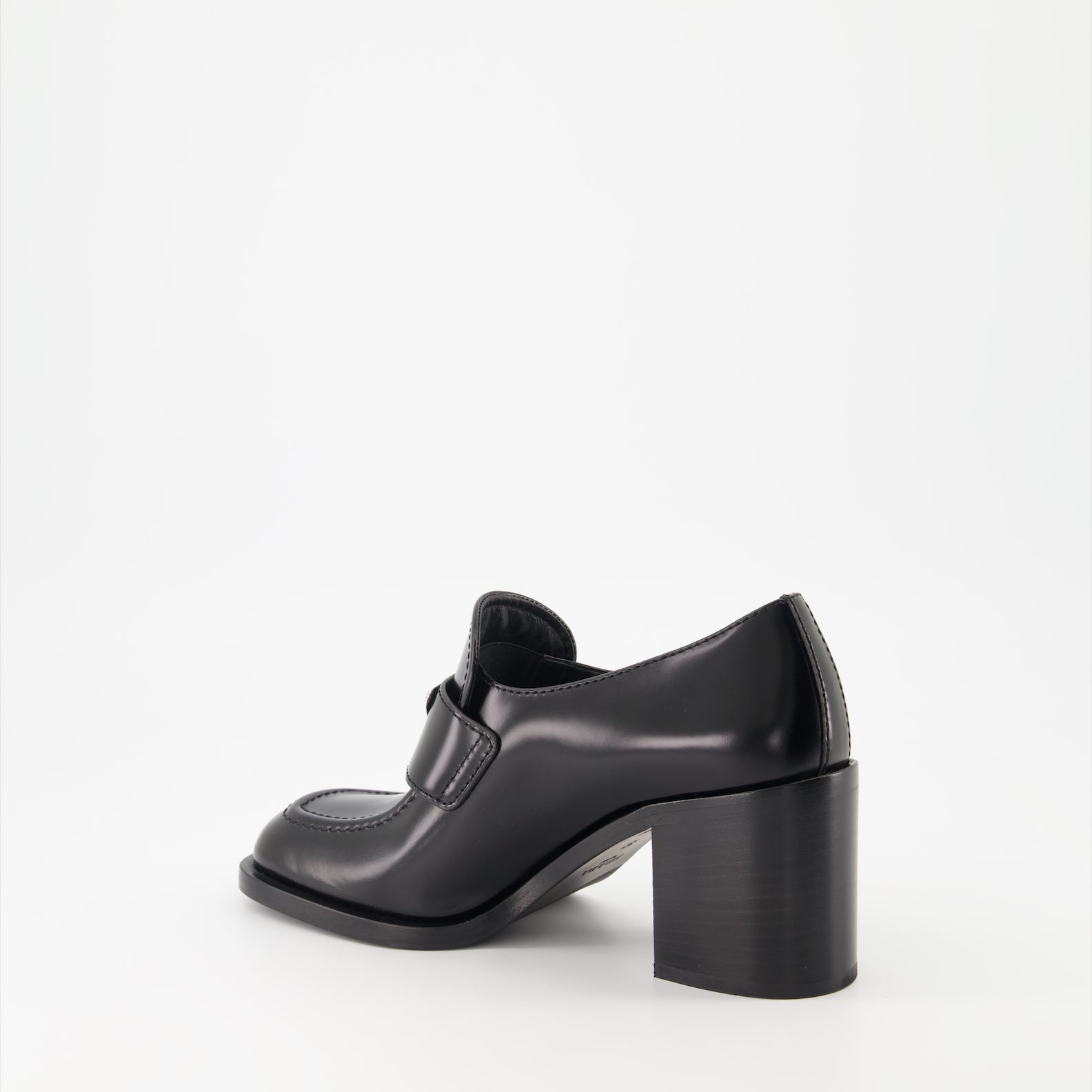 Mocassins Mocassins à talon Prada Noir Femme