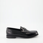 Loafer Mocassins en cuir verni Prada Schwarz Homme