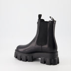 Stiefeletten Bottines Monolith Prada Schwarz Femme