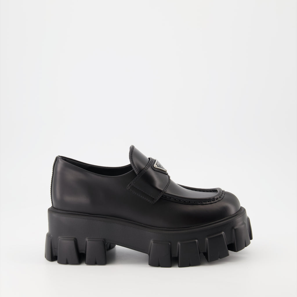 Loafers Monolith Loafers Prada Black Women