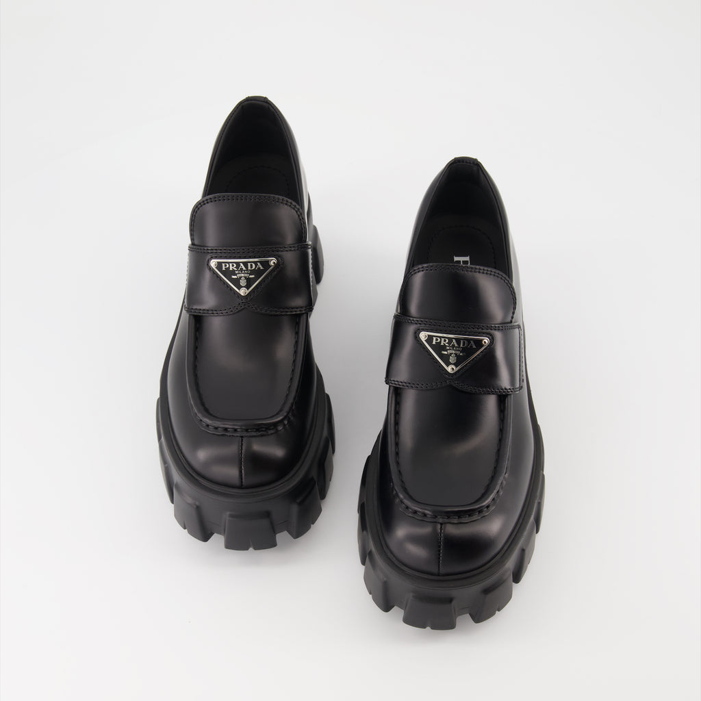 Loafers Monolith Loafers Prada Black Women