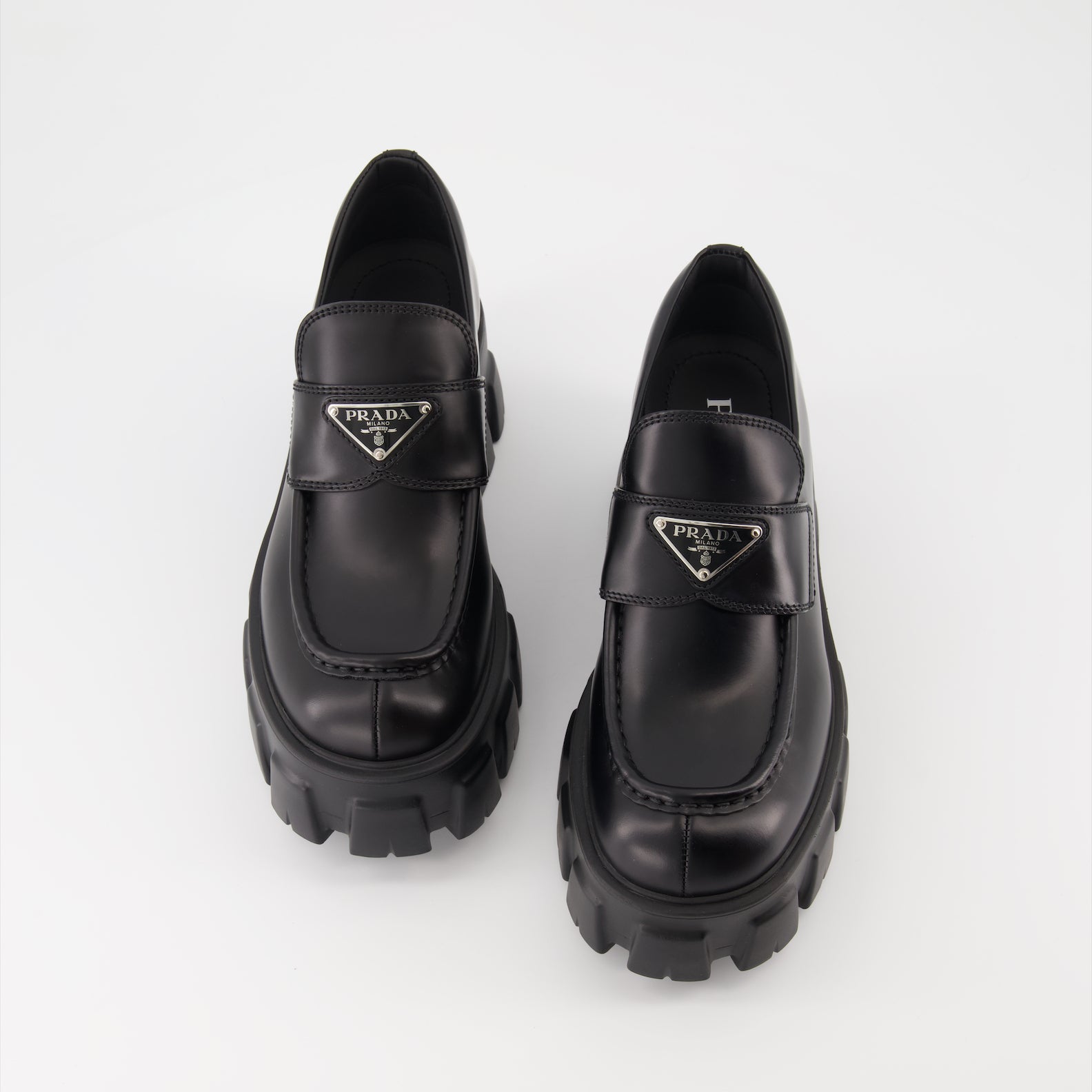 Loafers Monolith Loafers Prada Black Women
