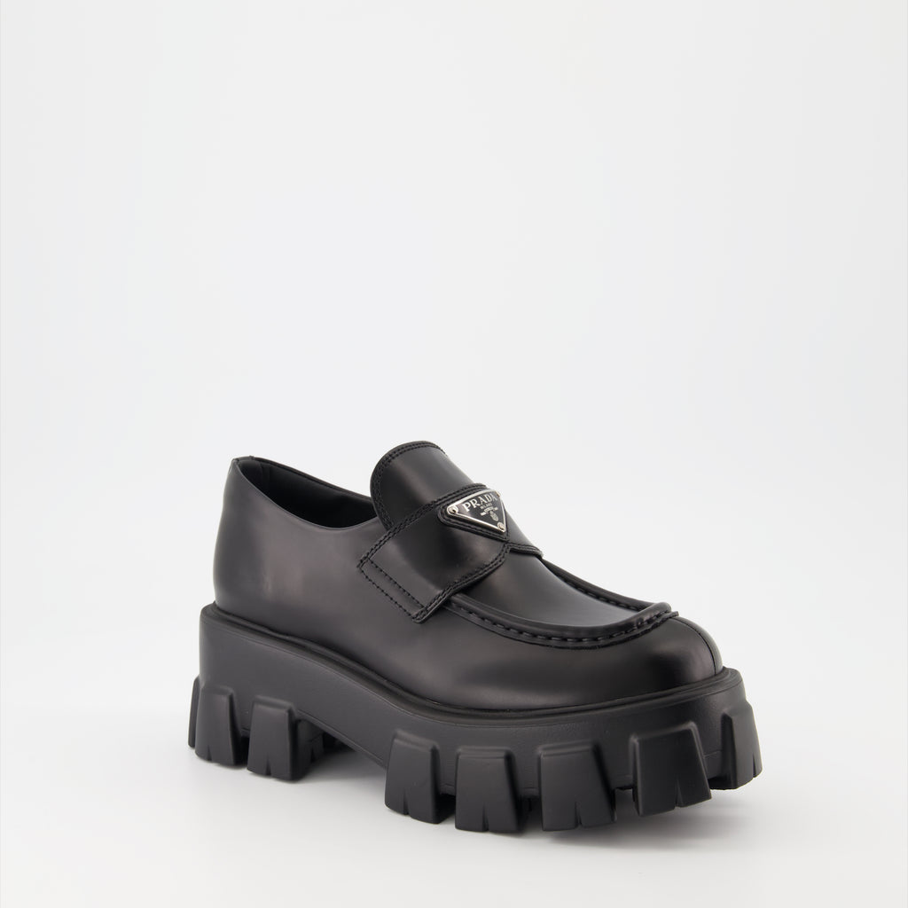 Loafers Monolith Loafers Prada Black Women