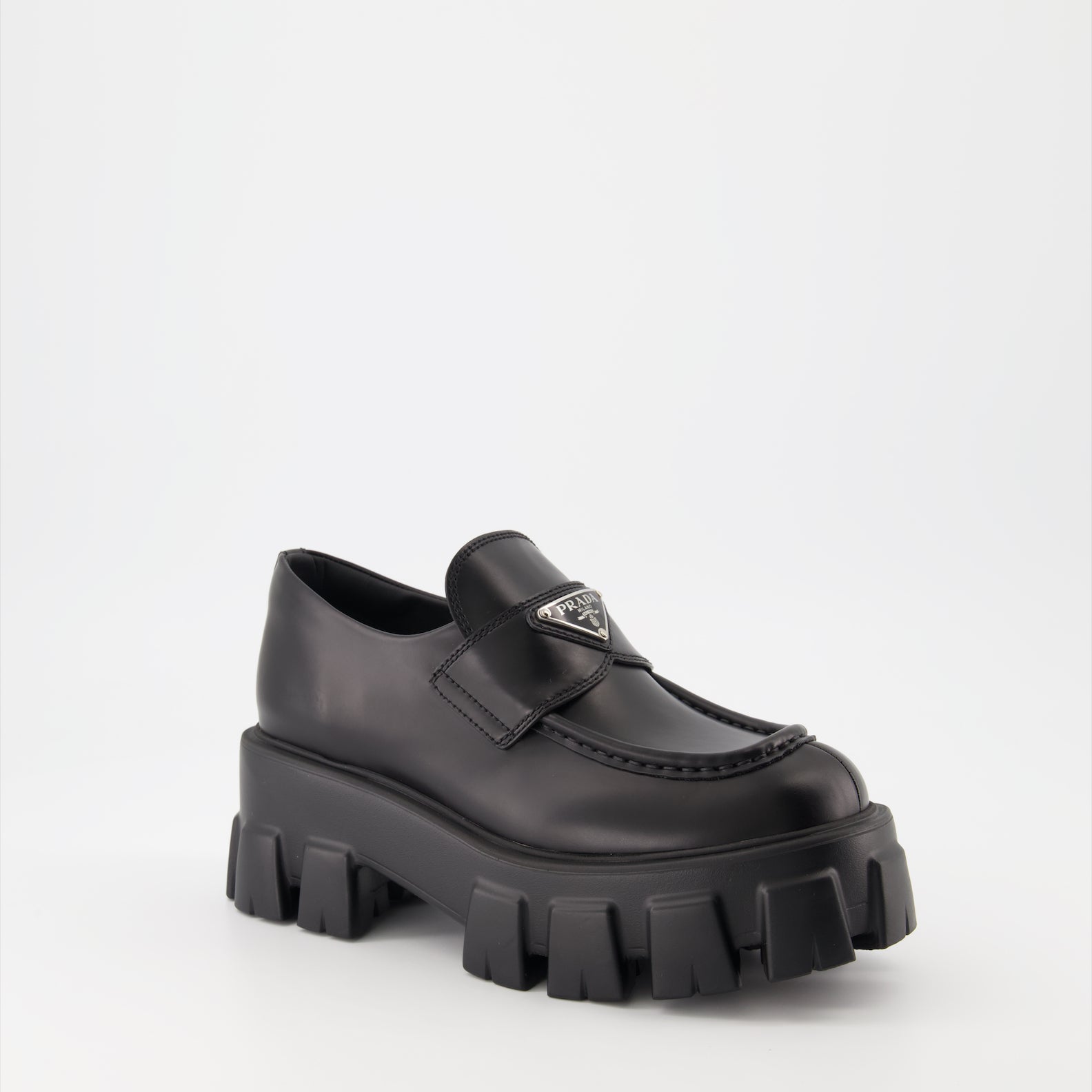 Loafers Monolith Loafers Prada Black Women