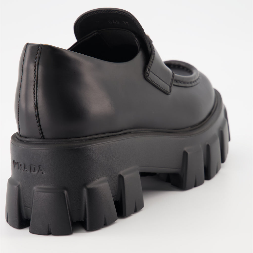 Loafers Monolith Loafers Prada Black Women