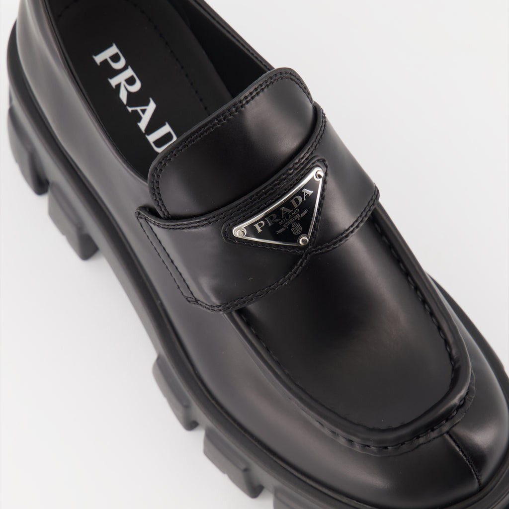 Loafers Monolith Loafers Prada Black Women