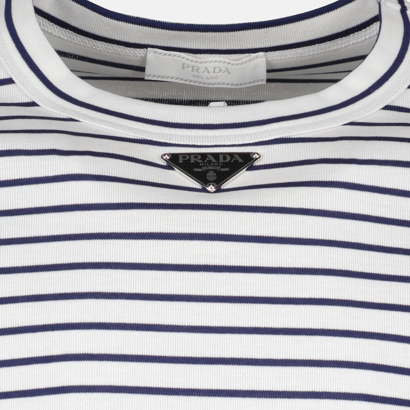 Camisetas T-shirt en coton Prada Branco Homme