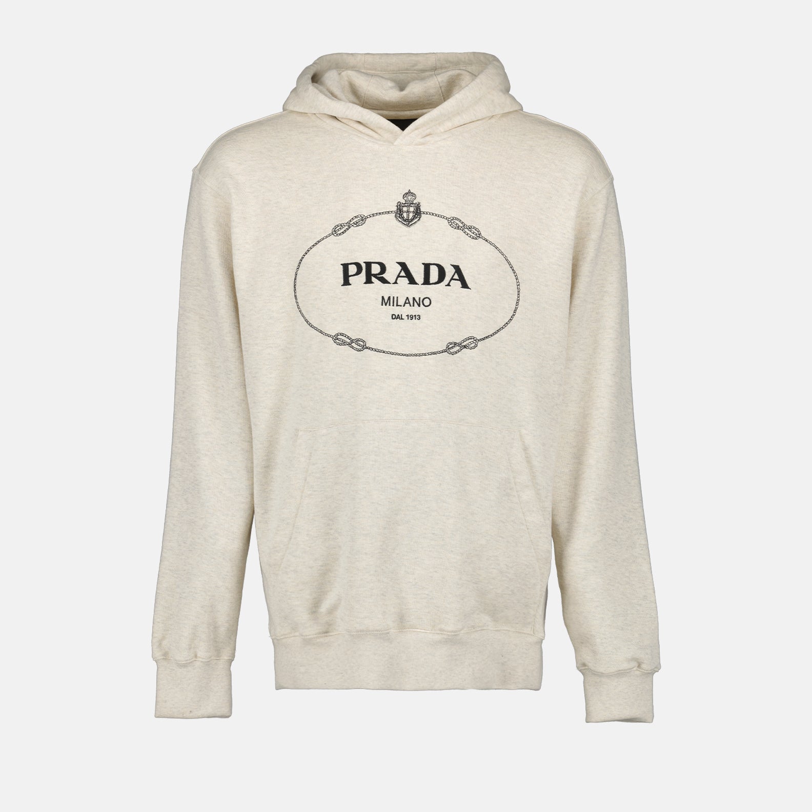 Sweatshirts Sweat à capuche Prada Beige Homme