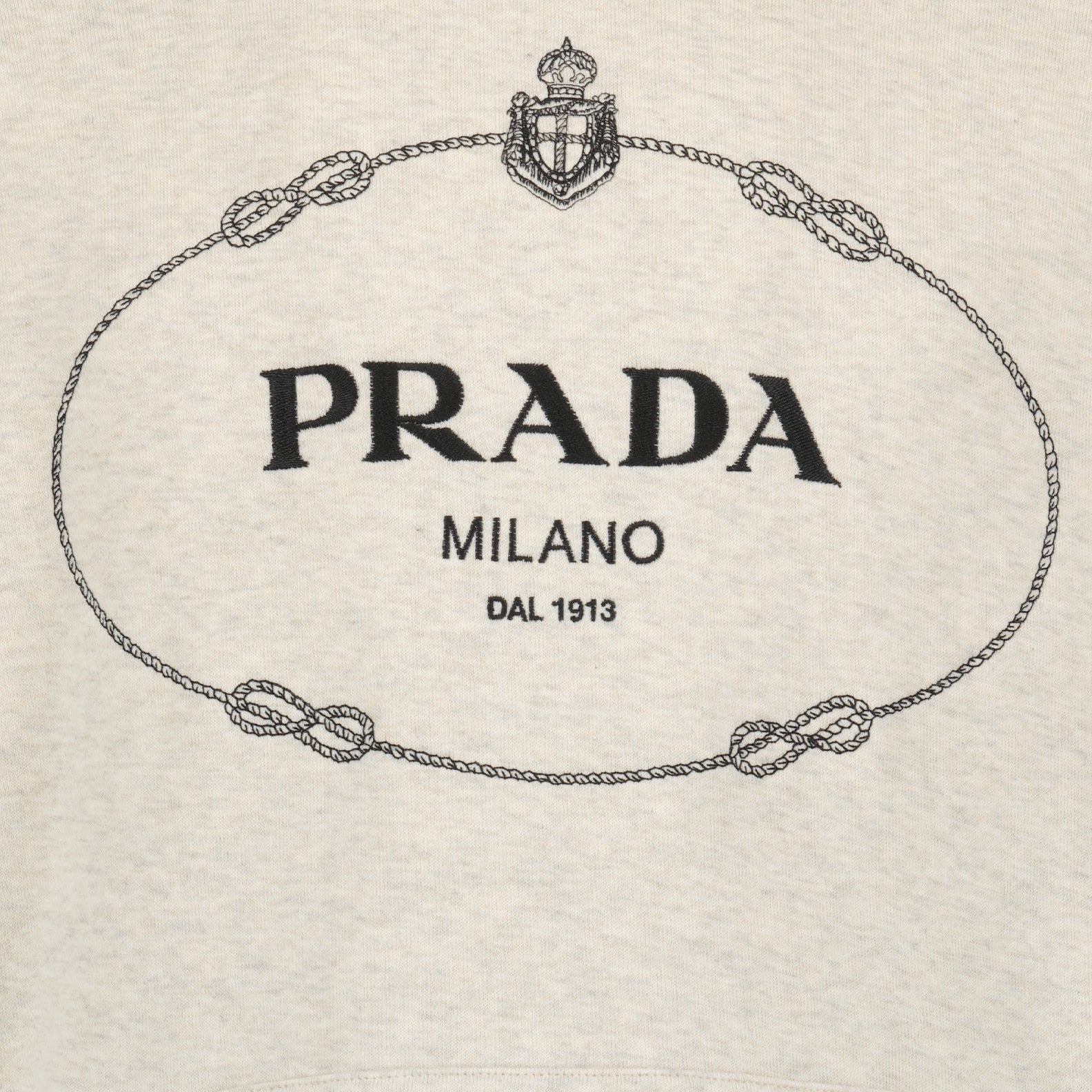 Sweatshirts Sweat à capuche Prada Beige Homme