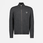 Vestes Veste en cachemire Prada Gris Homme