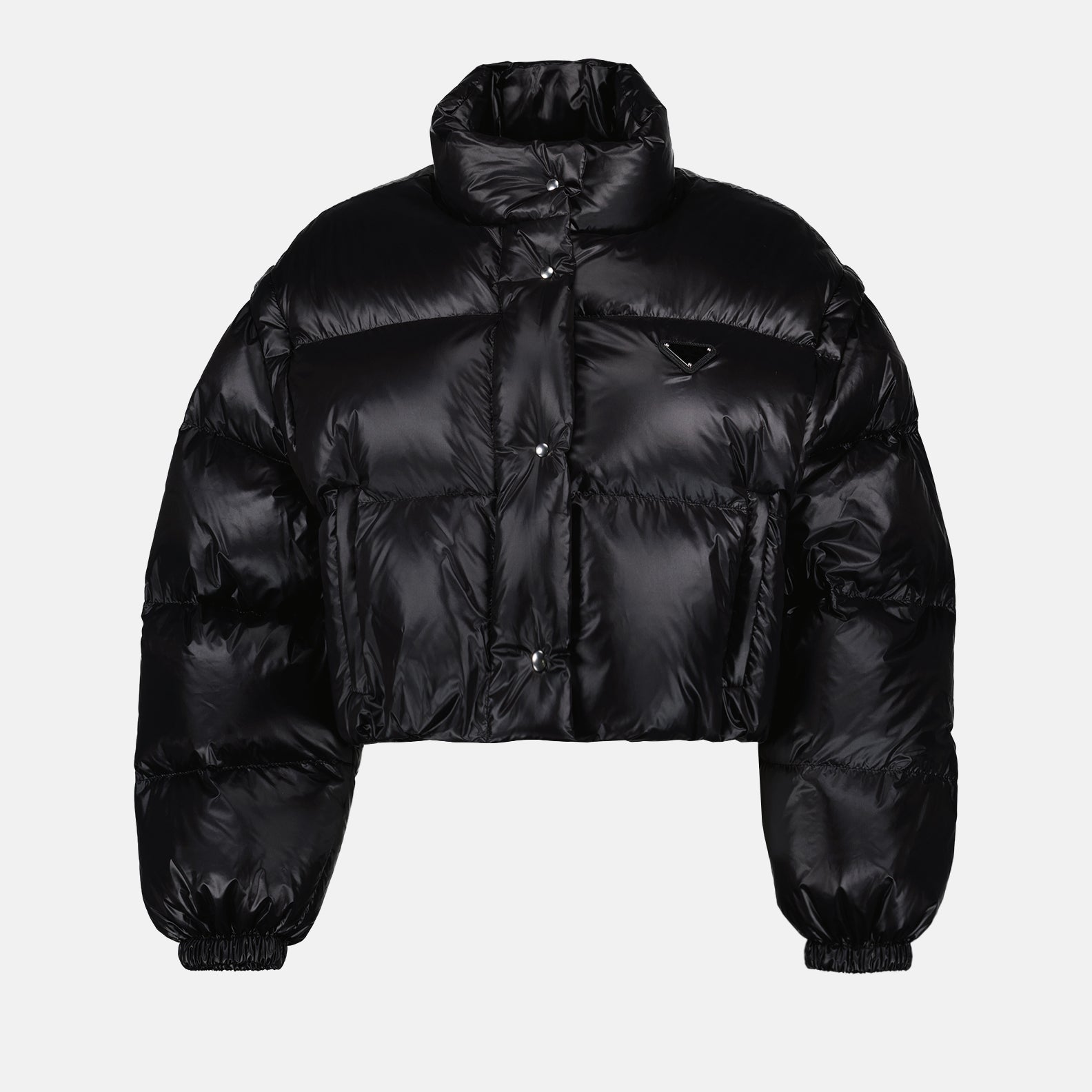 Casacos Doudoune courte en Re-Nylon Prada Preto Femme