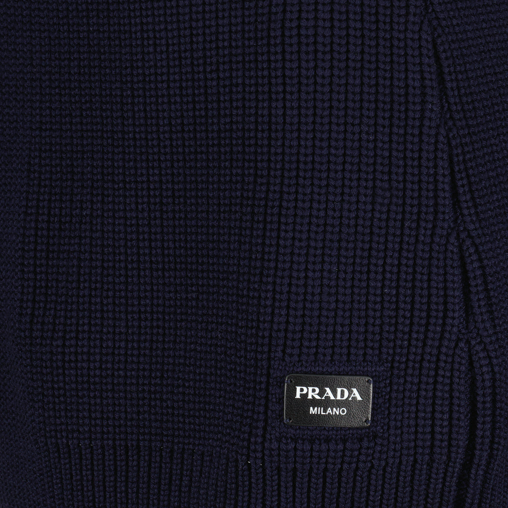 Röcke Jupe en laine Prada Dunkelblau Femme