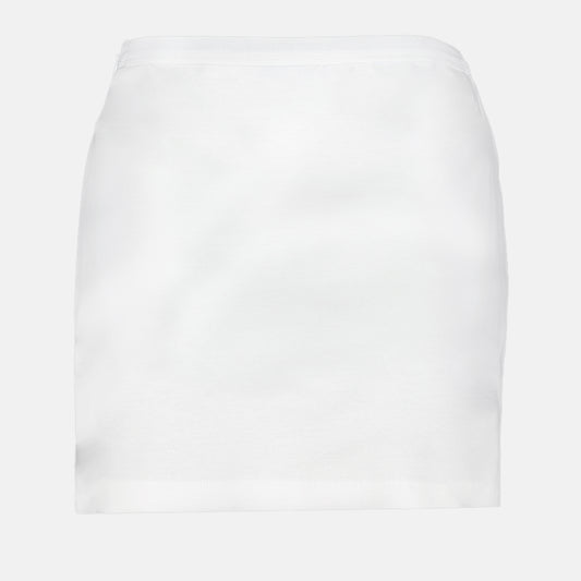 Short jersey skirt