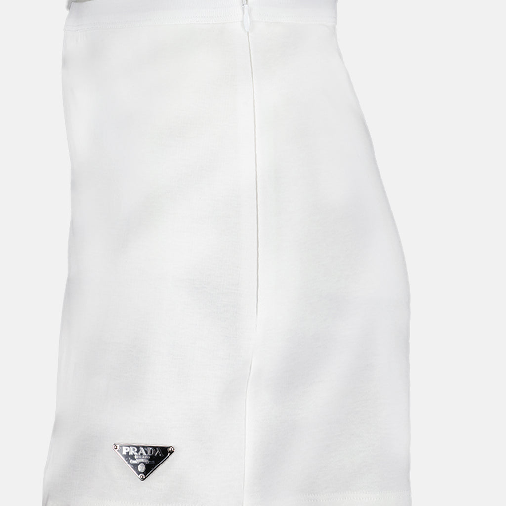 Röcke Jupe courte en jersey Prada Weiß Femme