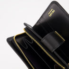 Kleine lederwaren Portefeuille Saffiano Prada Schwarz Femme