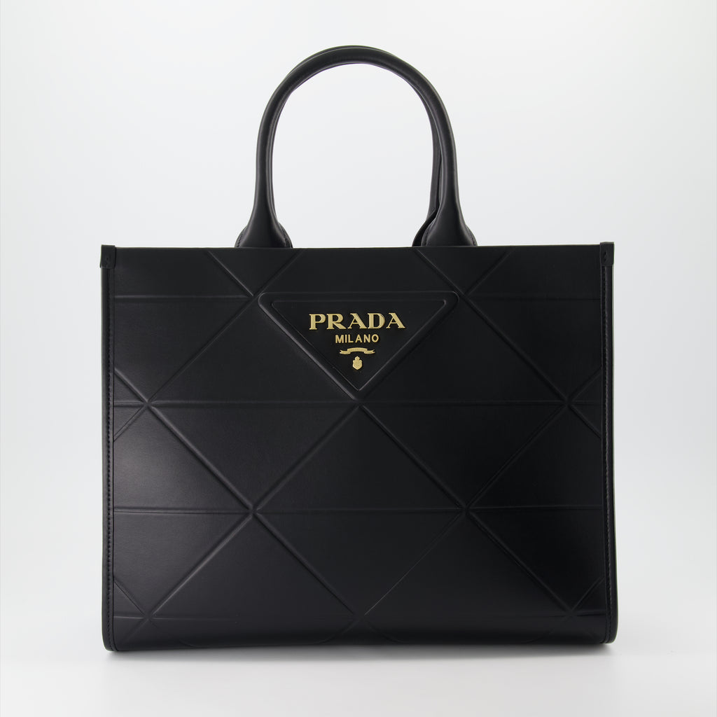 토트백 Sac cabas Symbole Prada 검은색 Femme