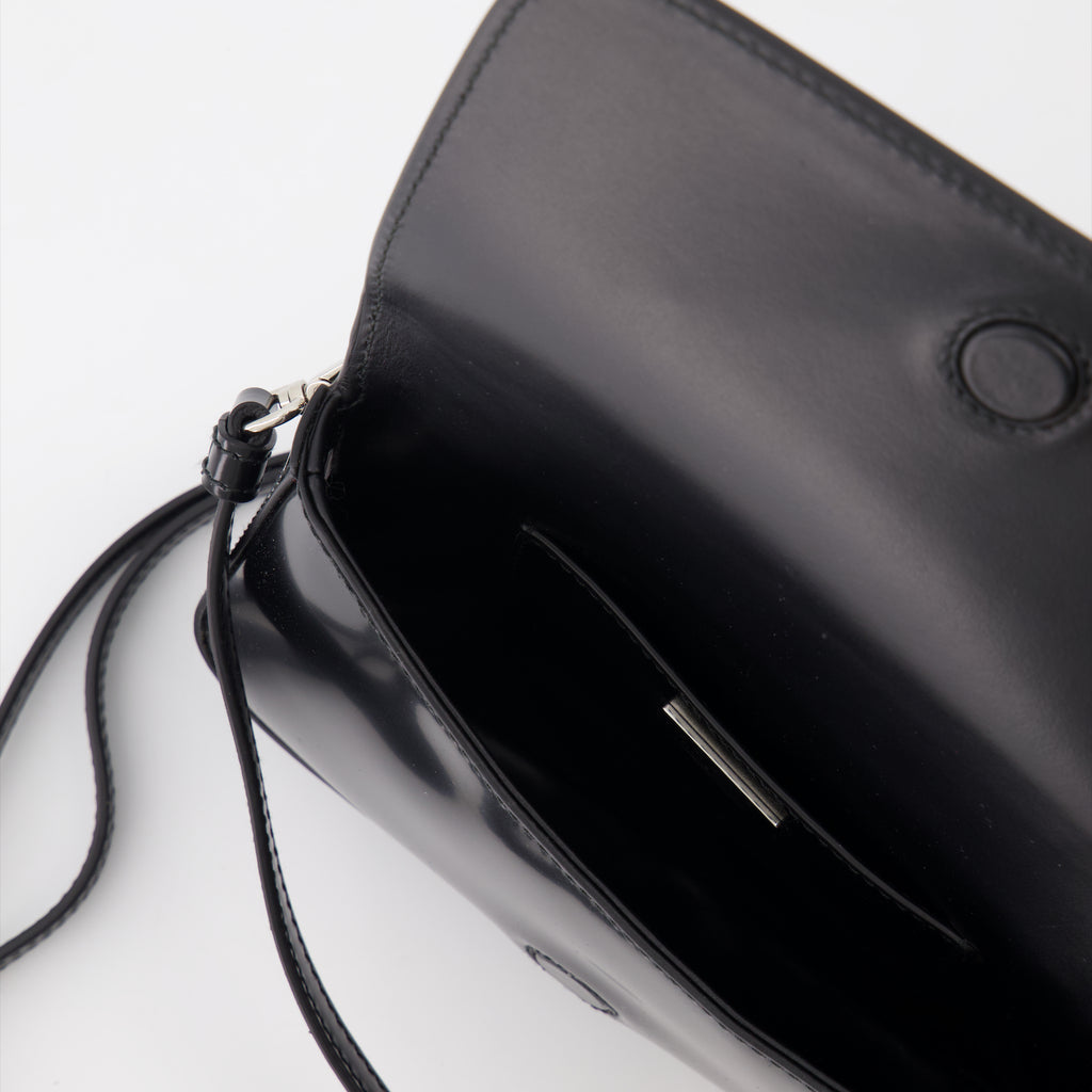 Crossbody bags Leather shoulder bag Prada Black Man