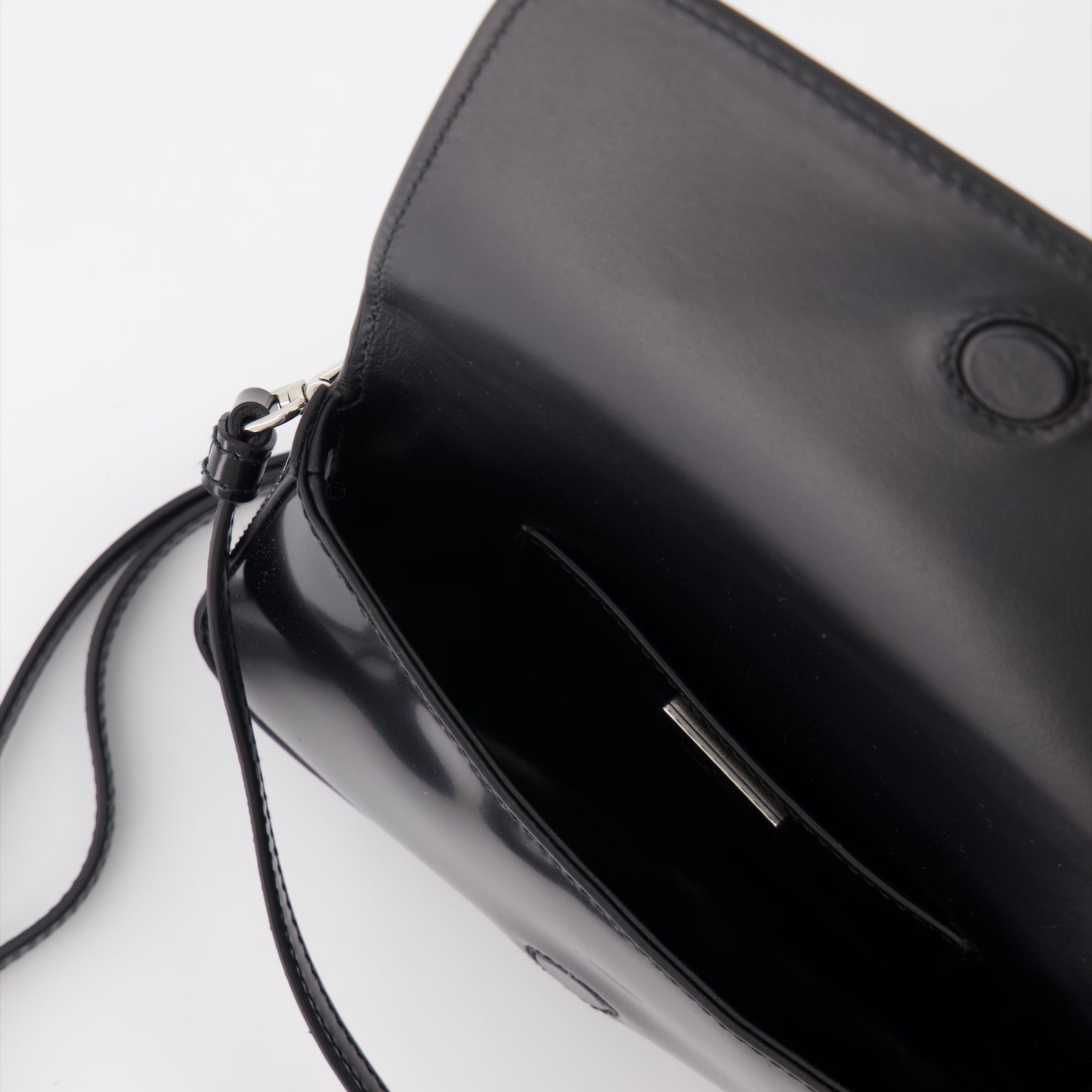 Crossbody bags Leather shoulder bag Prada Black Man