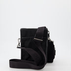 Sacs bandoulière Sac porté épaule en cuir Saffiano Prada Noir Homme