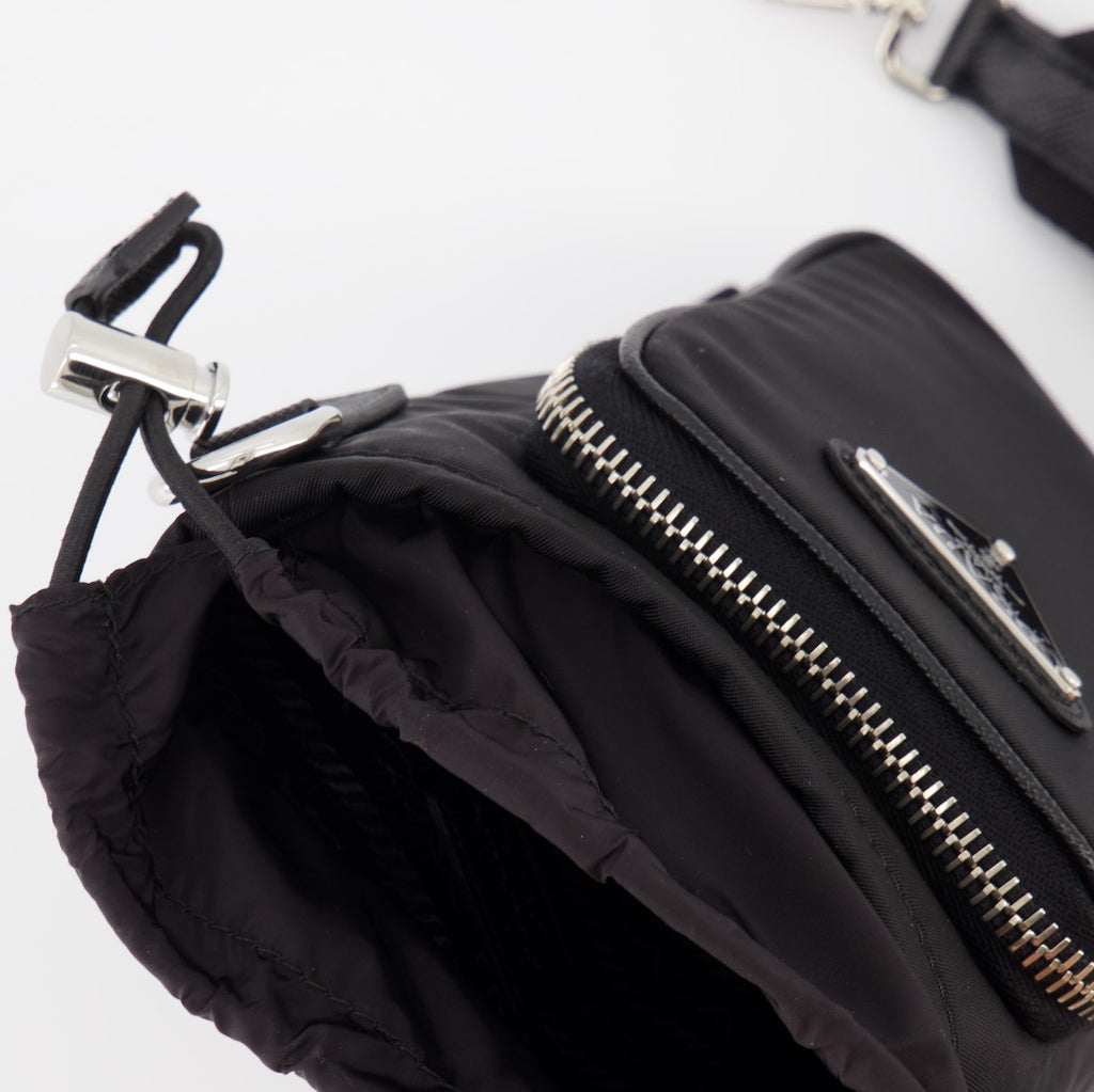 Borse a tracolla Etui pour smartphone en Re-Nylon Prada Nero Homme