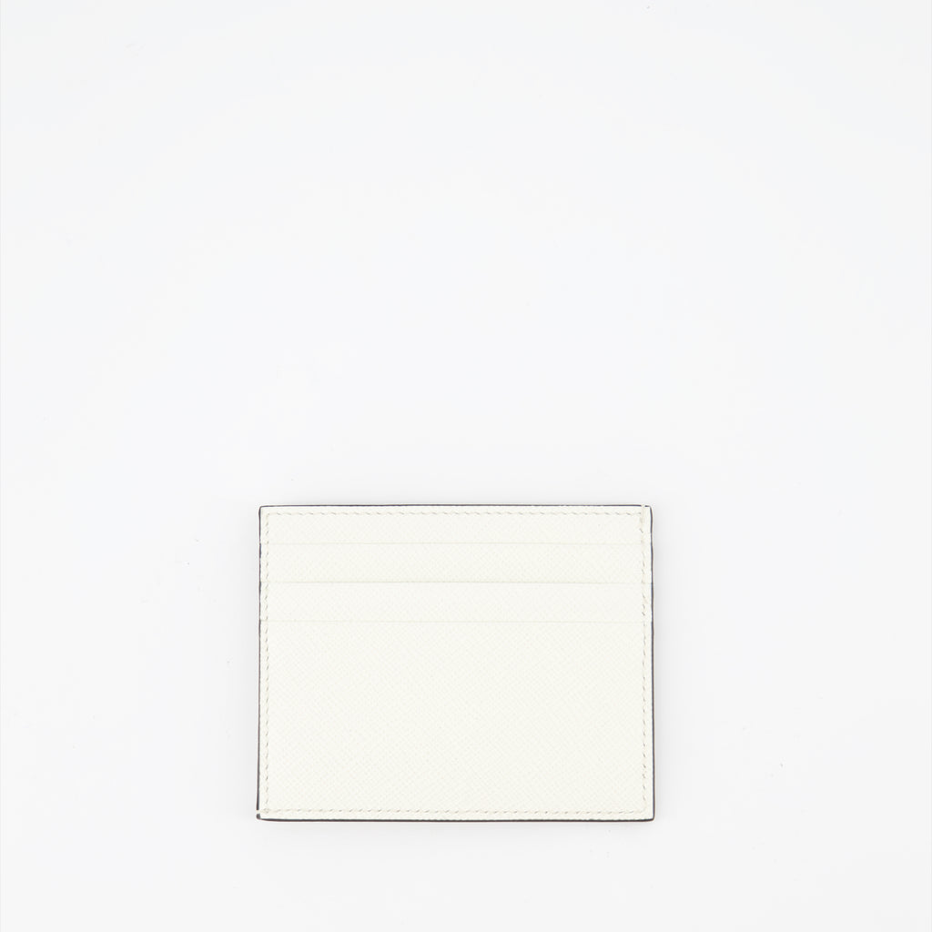Small leather goods Leather card holder Prada White Man