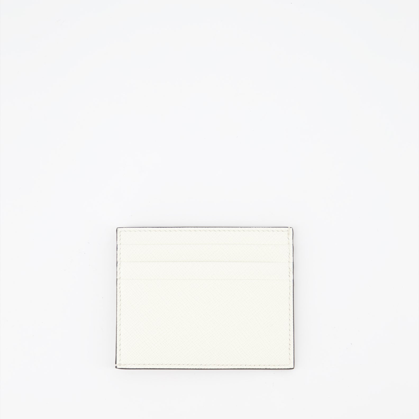 Small leather goods Leather card holder Prada White Man