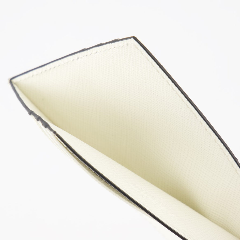 Small leather goods Leather card holder Prada White Man