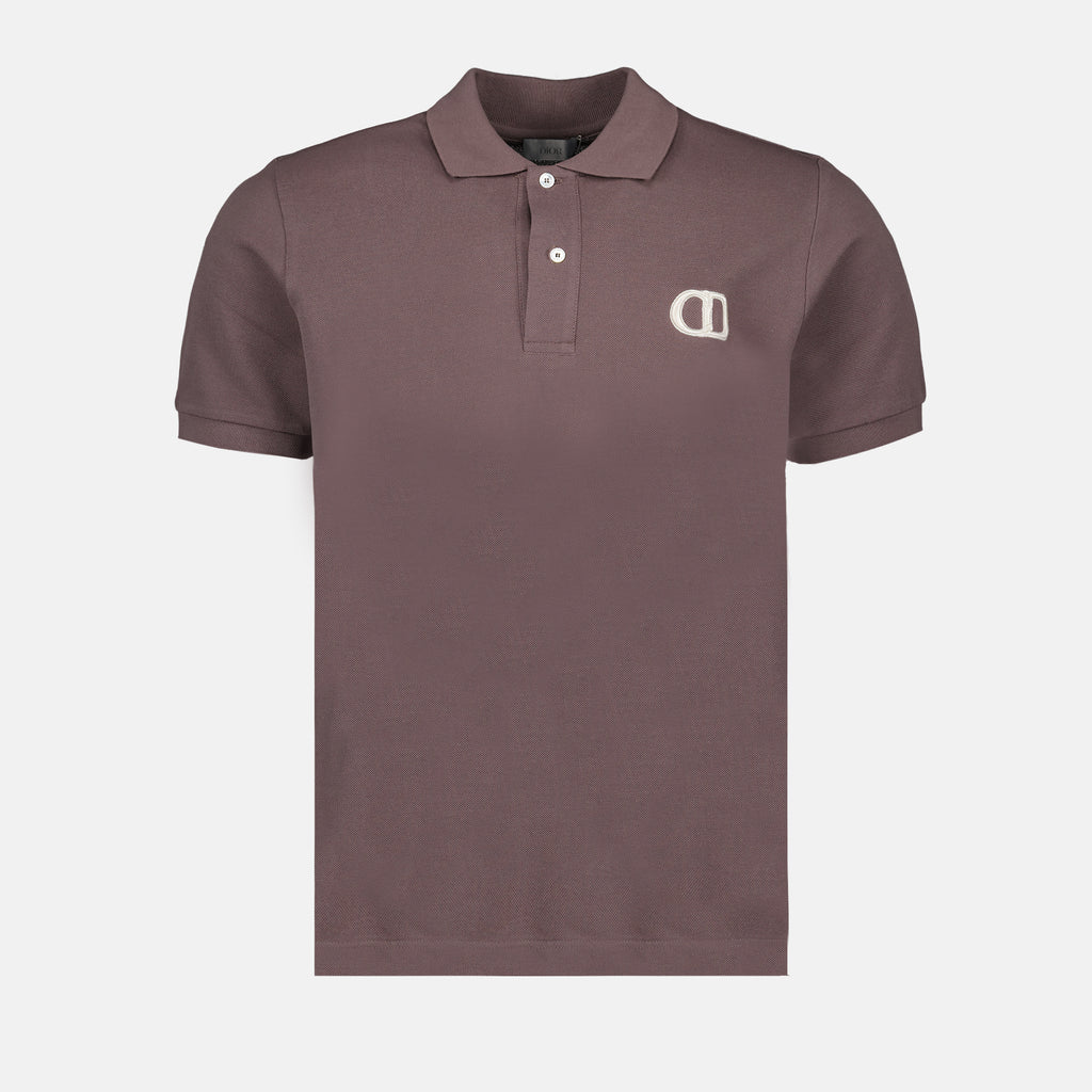 Polo shirts Logo polo shirt Dior Brown Man