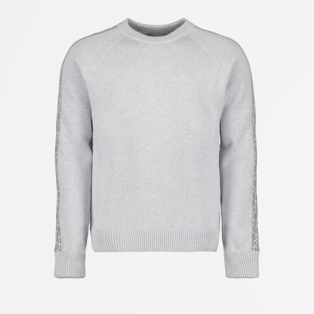 Strickwaren Pull Oblique Dior Grau Homme