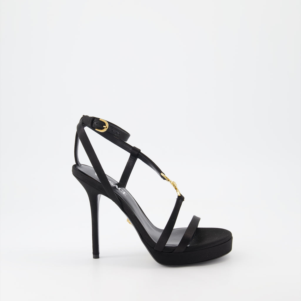 Sapatos abertos Sandales Medusa 95' Versace Preto Femme