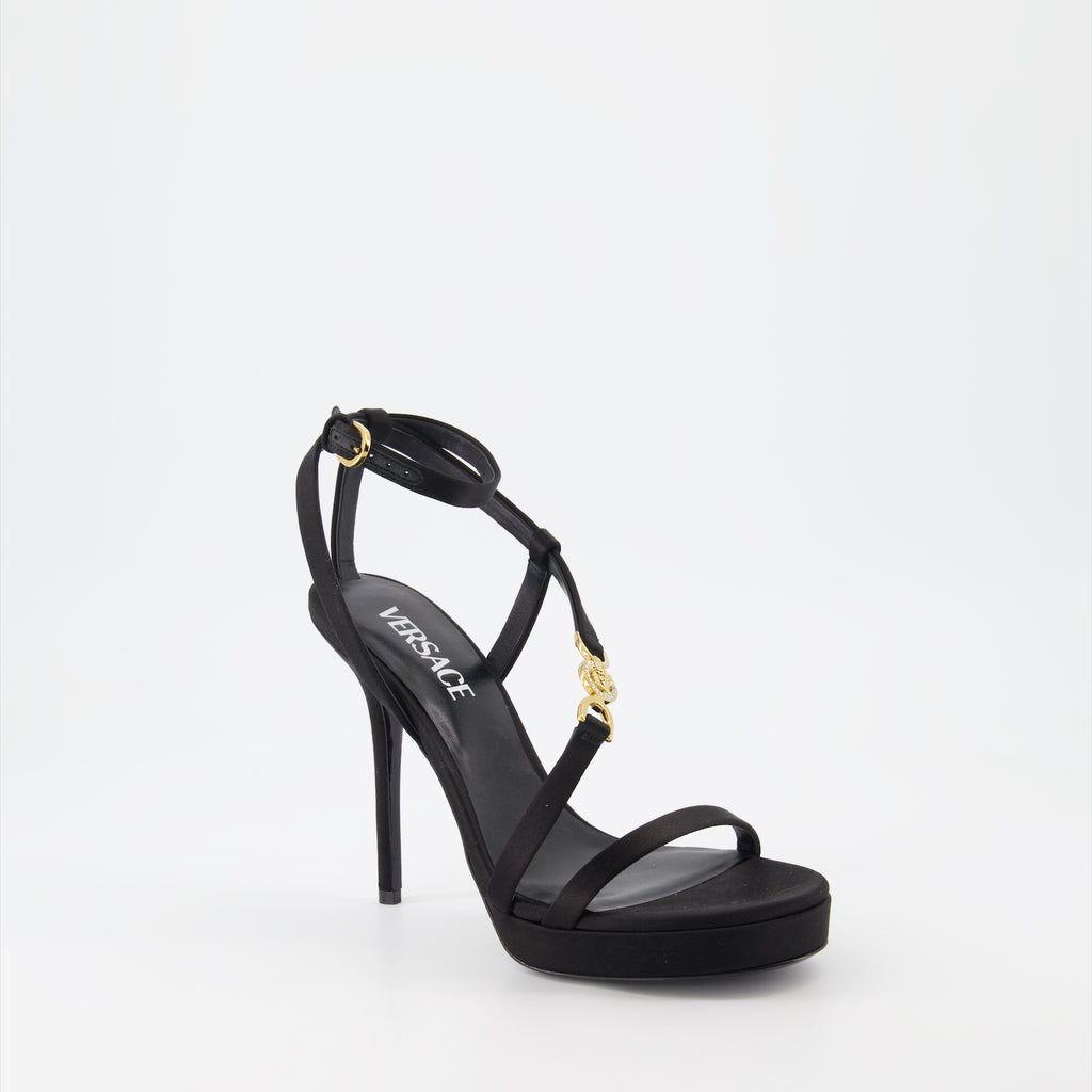 Sapatos abertos Sandales Medusa 95' Versace Preto Femme