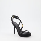 Sapatos abertos Sandales Medusa 95' Versace Preto Femme