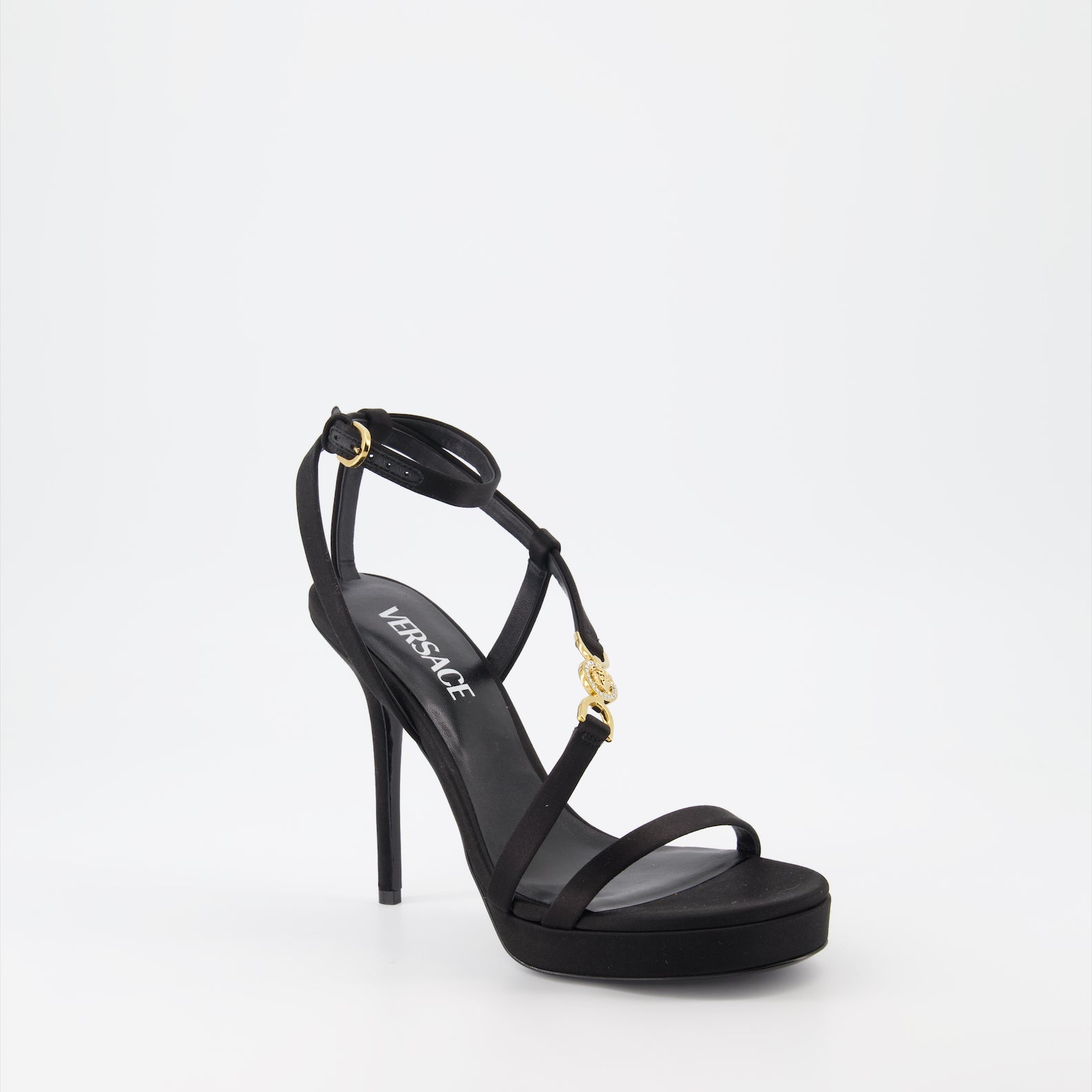 Zapatos abiertos Sandales Medusa 95' Versace Negro Femme