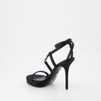 Sapatos abertos Sandales Medusa 95' Versace Preto Femme