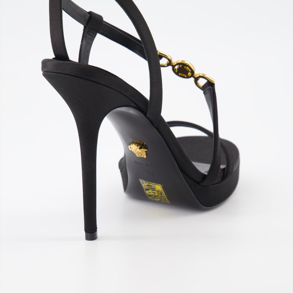 Sapatos abertos Sandales Medusa 95' Versace Preto Femme
