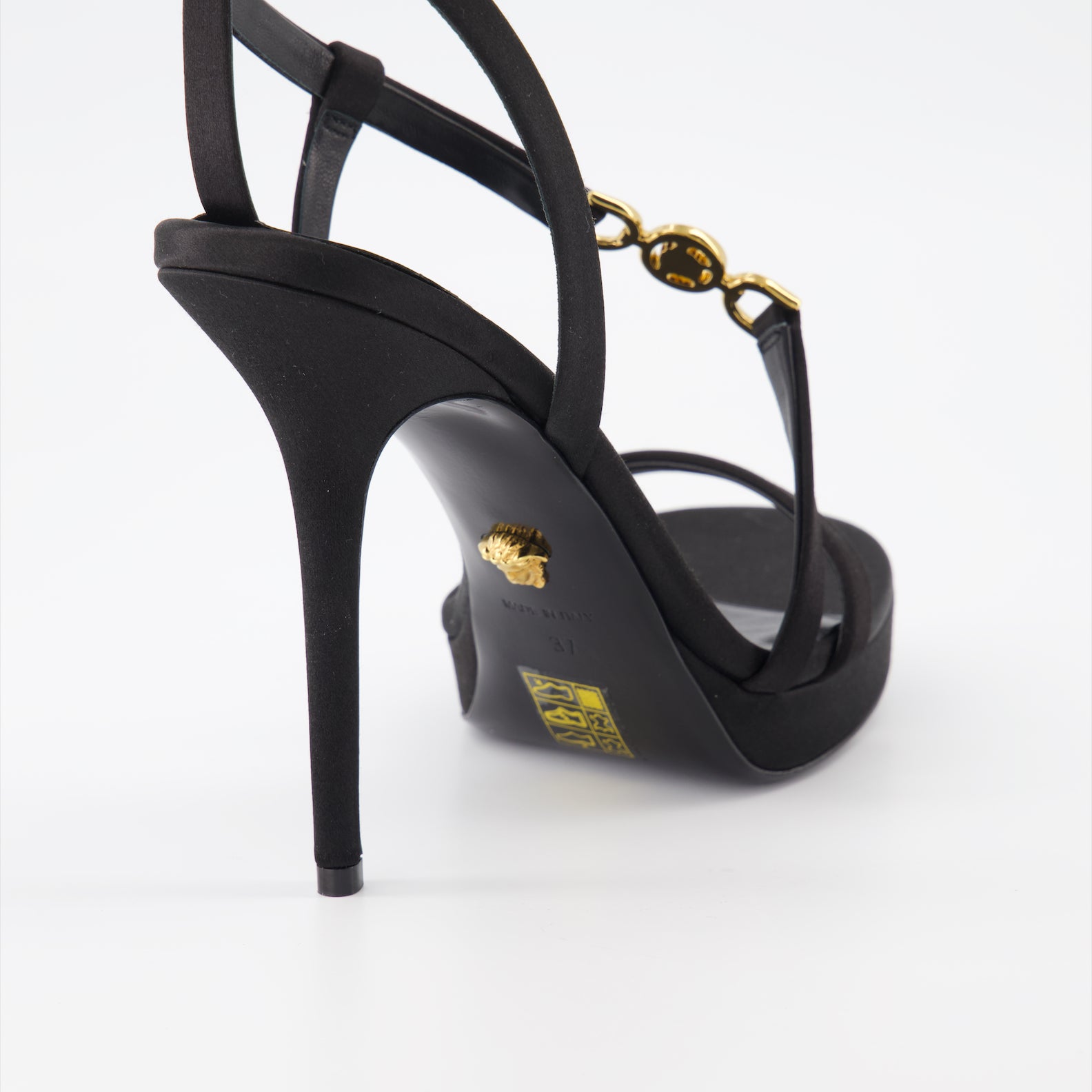 Zapatos abiertos Sandales Medusa 95' Versace Negro Femme