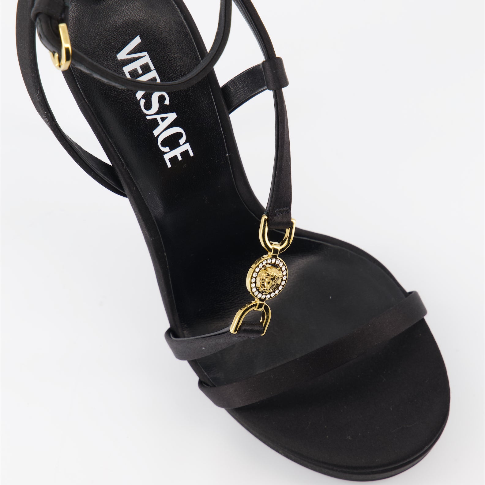 Zapatos abiertos Sandales Medusa 95' Versace Negro Femme