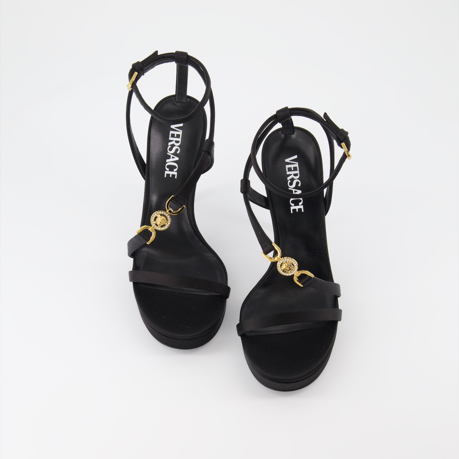 Zapatos abiertos Sandales Medusa 95' Versace Negro Femme