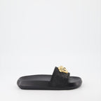 Open shoes Palazzo Slides Versace Black Women