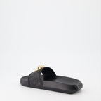 Open shoes Palazzo Slides Versace Black Women