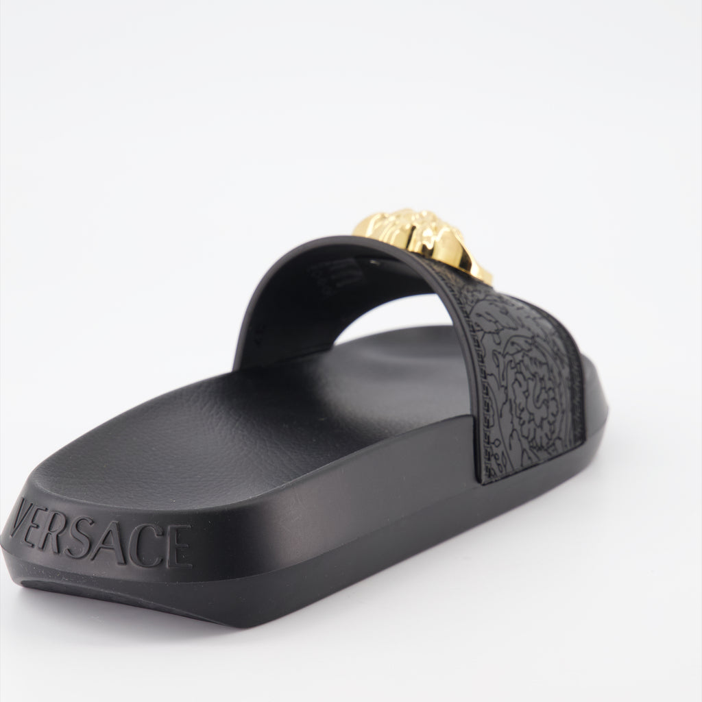 Open shoes Palazzo Slides Versace Black Women